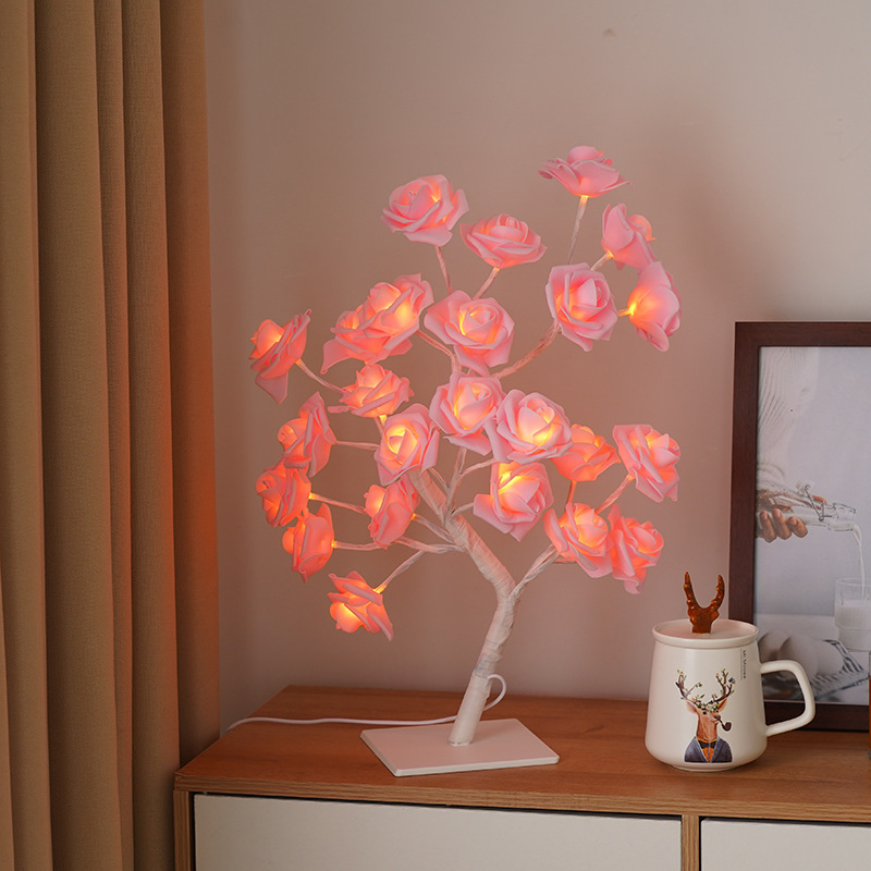 RoseGlow Tree Lamp