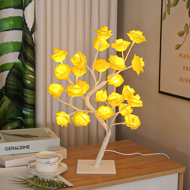 RoseGlow Tree Lamp