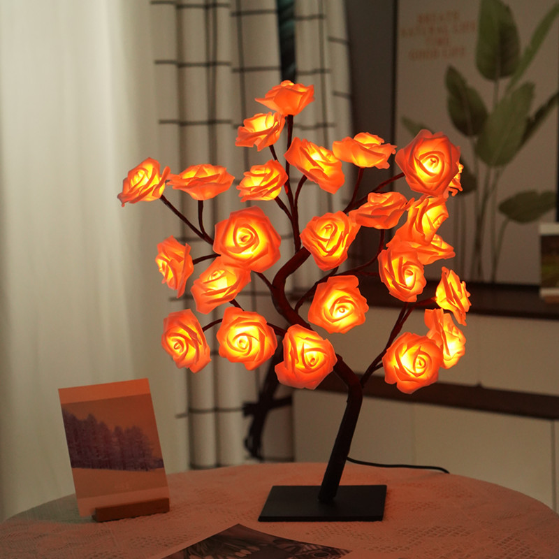 RoseGlow Tree Lamp