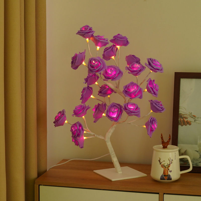 RoseGlow Tree Lamp