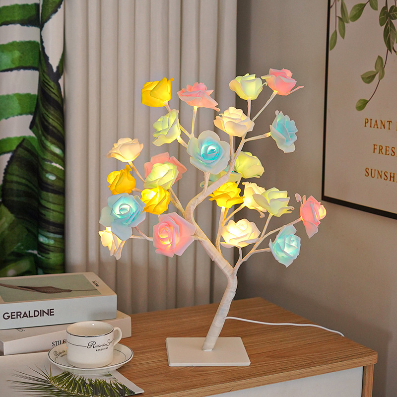 RoseGlow Tree Lamp