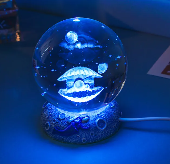 MoonSphere Crystal Lamp