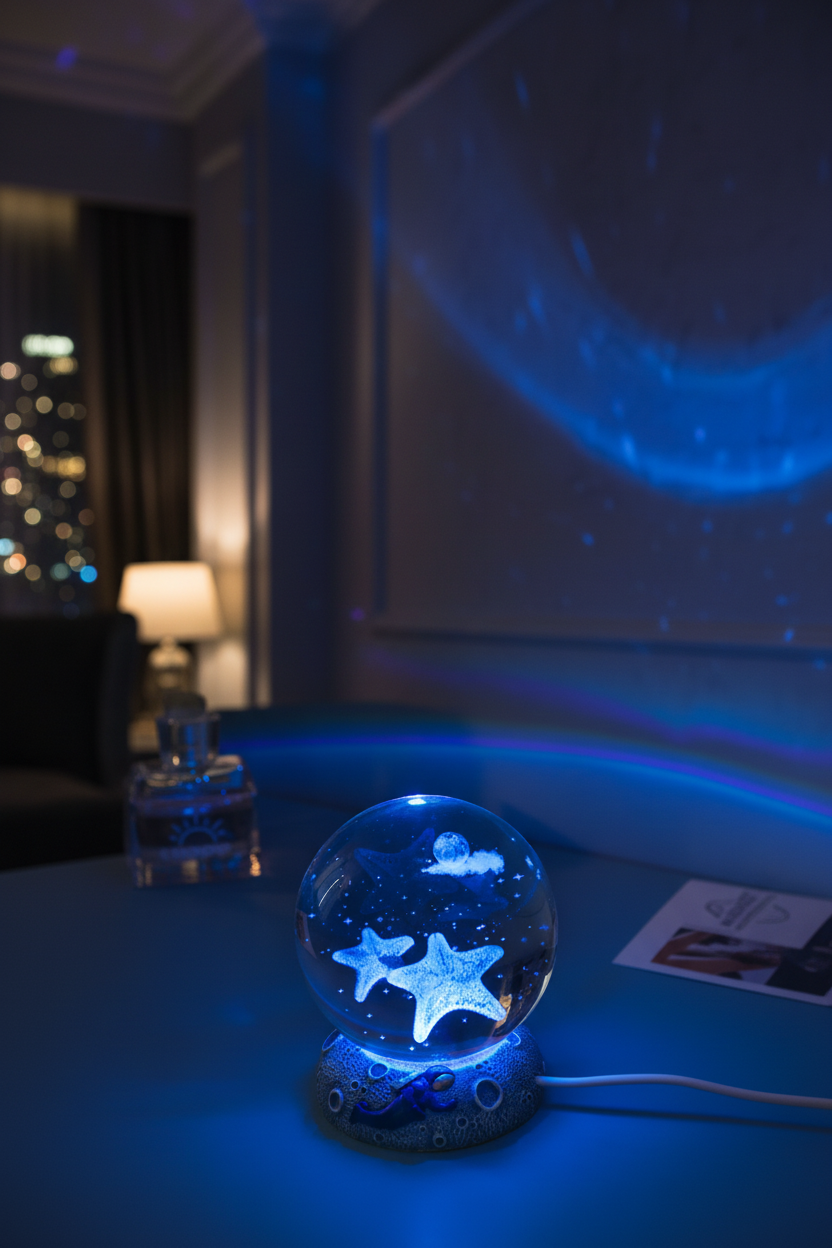 MoonSphere Crystal Lamp