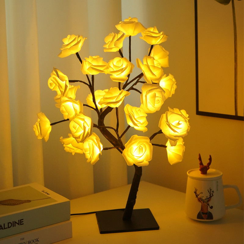 RoseGlow Tree Lamp