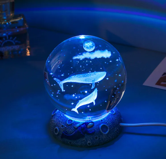 MoonSphere Crystal Lamp