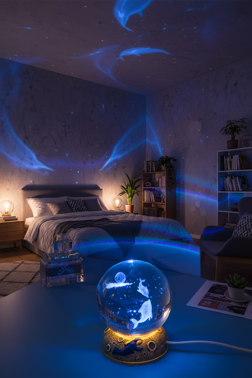 MoonSphere Crystal Lamp
