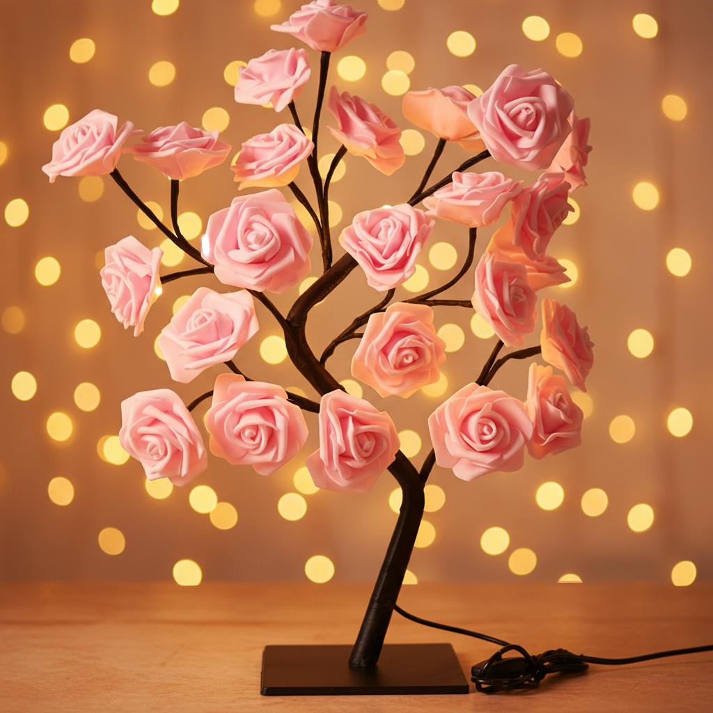 RoseGlow Tree Lamp
